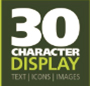 Display 30 caracteres iconográfico
